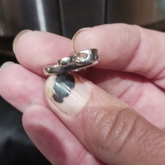 AJ Pink Topaz Sterling Silver Open Hearts Collection Pendant 5g - Picture 5 of 5